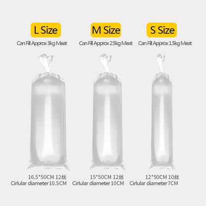 50/100pcs Frozen Meat Bags Packaging Bags Frozen Meat Refrigerator Large Medium Small Plastic Bag Disposable