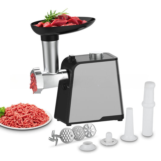 Multifunctional Electric Meat Grinder Sausage Stuffer for Home & Commercial Use Dual Material Stainless Steel/Iron 4 Plug Options