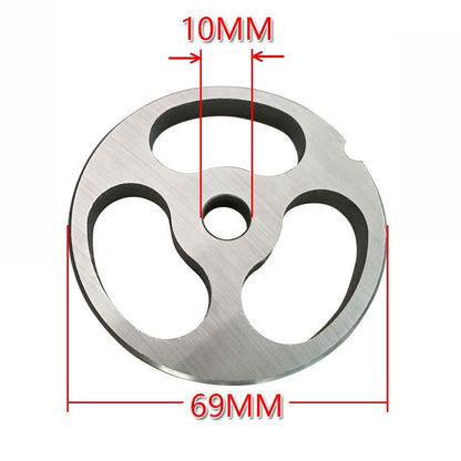 12 Type Meat Grinder Enema Accessories Knife Net Stainless Steel Orifice Plate Desktop Commercial Enema Machine Sausage Mouth Meat Grate Blade