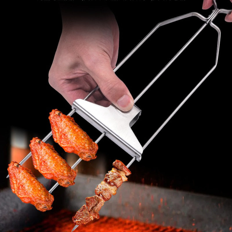 Barbecue Fork Three Pronged Barbecue Stainless Steel Grill Fork