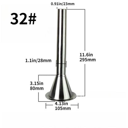 1pc Stainless Steel Funnel Multi-size Sausage Filling Funnel