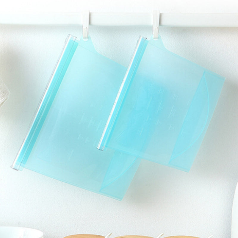 1pc Silicone Fresh-keeping Bag Leak-proof Food Bag Vacuum Food Sub-packaging Self-sealing Bag