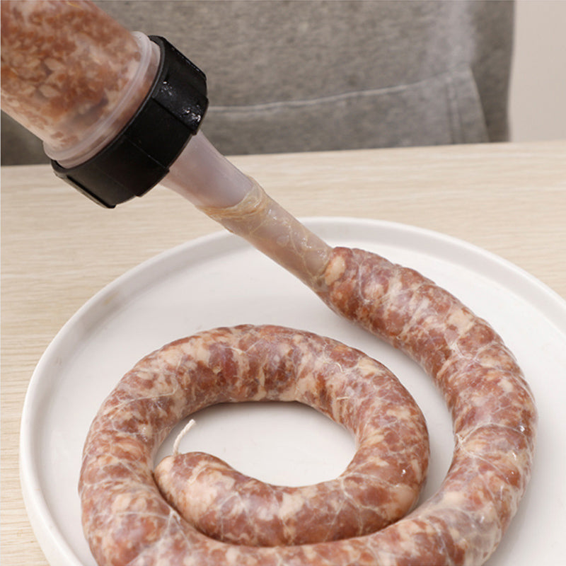 1 Set Manual Sausage Stuffer Mahcine with 3 Funnels