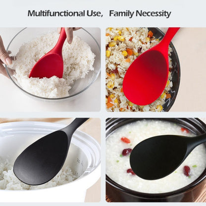 1pc High Temperature Resistant and Anti Stick Silicone Rice Spoon