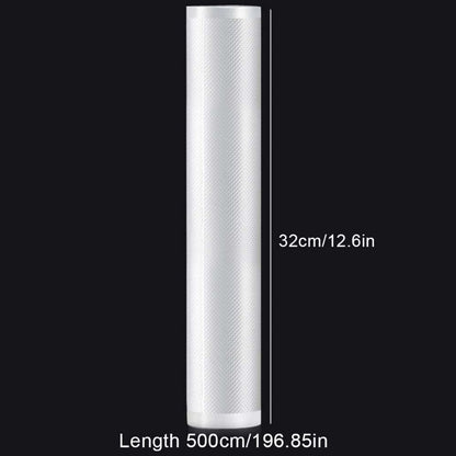 5Meters/Roll Textured Vacuum Bag Roll Household Cooked Food Fresh-keeping Sealed Plastic Bag Packaging Vacuum Bags Roll