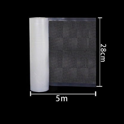 5Meters/Roll Textured Vacuum Bag Roll Household Cooked Food Fresh-keeping Sealed Plastic Bag Packaging Vacuum Bags Roll
