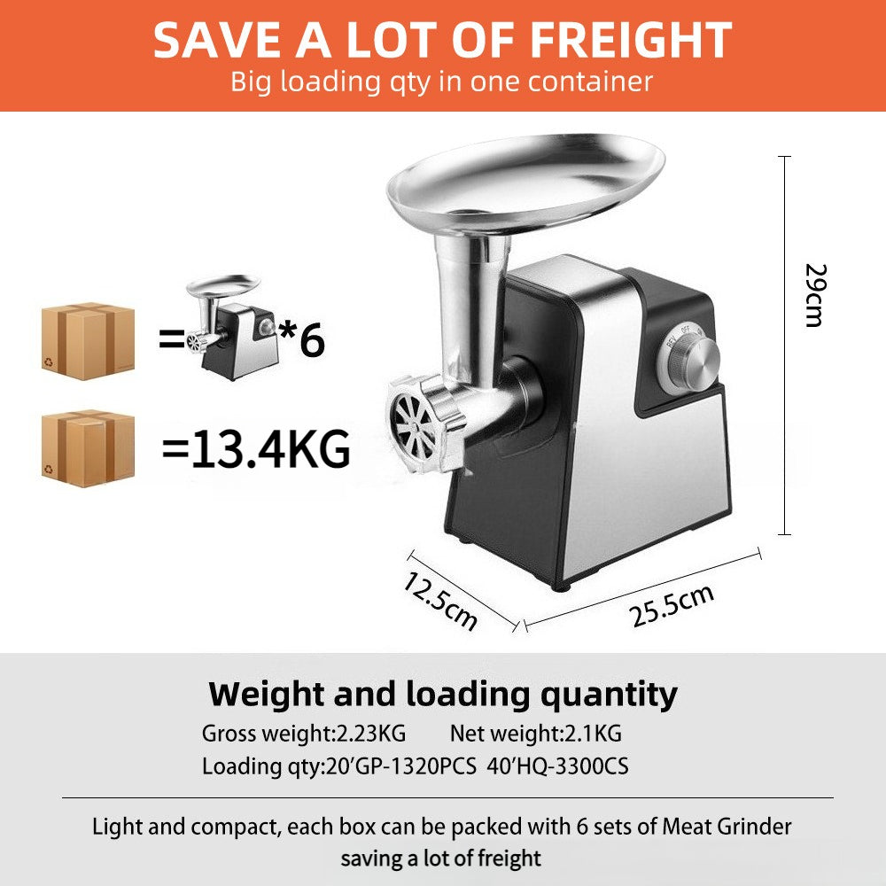 Multifunctional Electric Meat Grinder for Home Use Stainless Steel Blade Mesh Sausage Stuffer Commercial Grade Meat Mincer