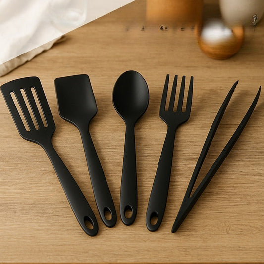 5pc/Set of Nylon Kitchenware, Kitchen Household Cooking Tools, Non-stick Spoons, Shovels, and Leaking Shovels