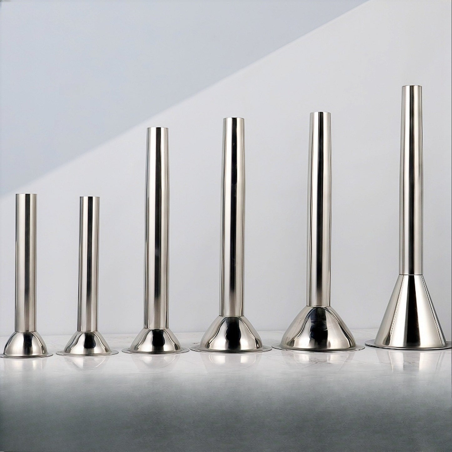 1pc Stainless Steel Funnel Multi-size Sausage Filling Funnel