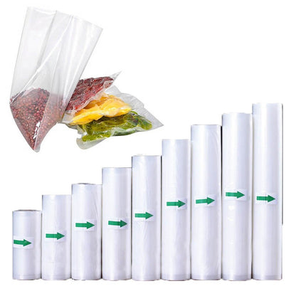 5Meters/Roll Textured Vacuum Bag Roll Household Cooked Food Fresh-keeping Sealed Plastic Bag Packaging Vacuum Bags Roll