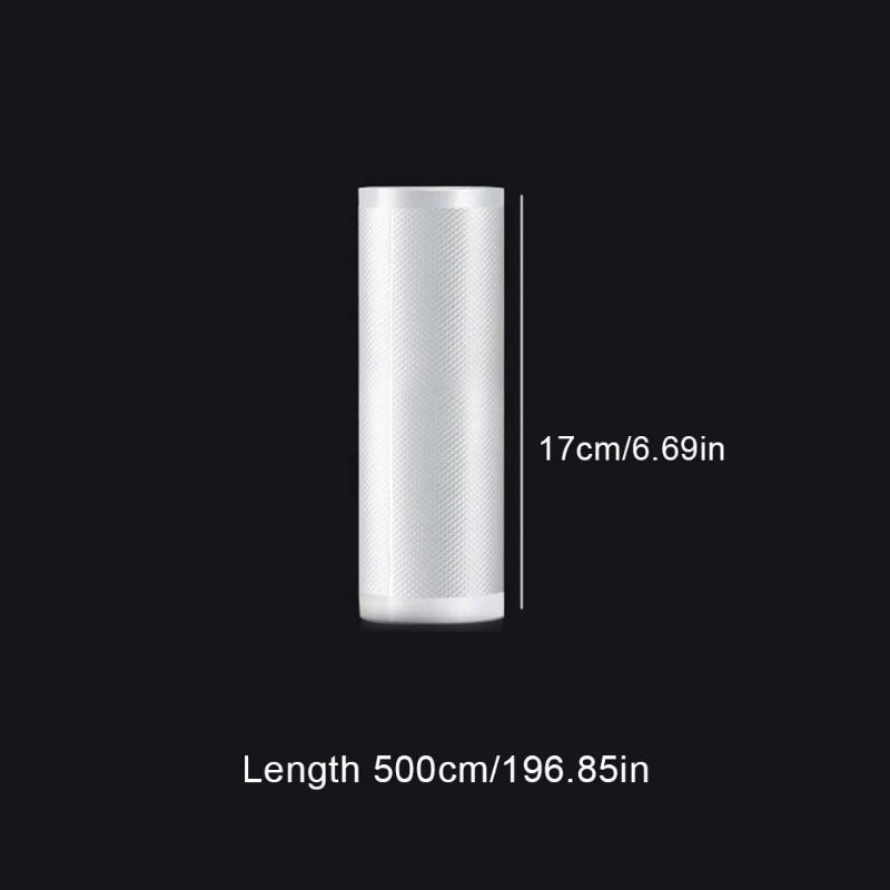 5Meters/Roll Textured Vacuum Bag Roll Household Cooked Food Fresh-keeping Sealed Plastic Bag Packaging Vacuum Bags Roll