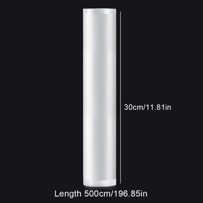 5Meters/Roll Textured Vacuum Bag Roll Household Cooked Food Fresh-keeping Sealed Plastic Bag Packaging Vacuum Bags Roll