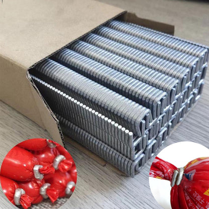 4400pcs/Box Durable Aluminum 506# U-Type Sausage Clips Strong Tensile Casing Fasteners for Sausage Making