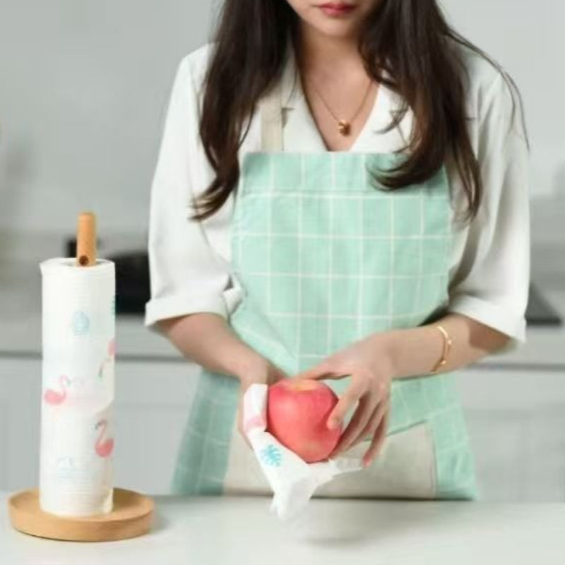 1/2 Roll Printed Kitchen Paper Towels Super Absorbent Oil Water Resistant Disposable Kitchen Towels