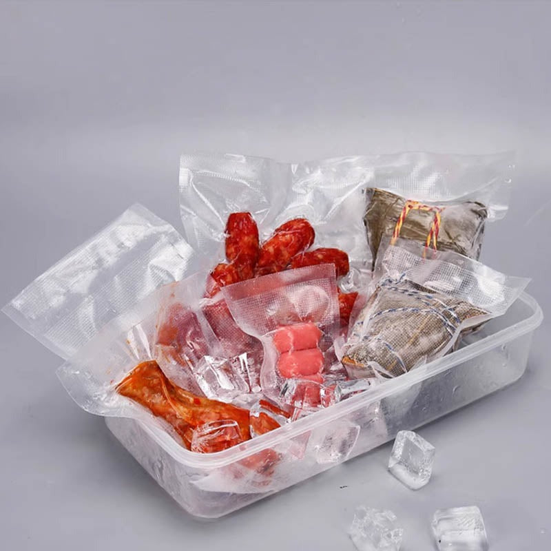 5Meters/Roll Textured Vacuum Bag Roll Household Cooked Food Fresh-keeping Sealed Plastic Bag Packaging Vacuum Bags Roll