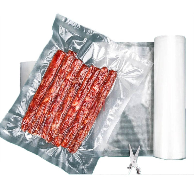5Meters/Roll Textured Vacuum Bag Roll Household Cooked Food Fresh-keeping Sealed Plastic Bag Packaging Vacuum Bags Roll