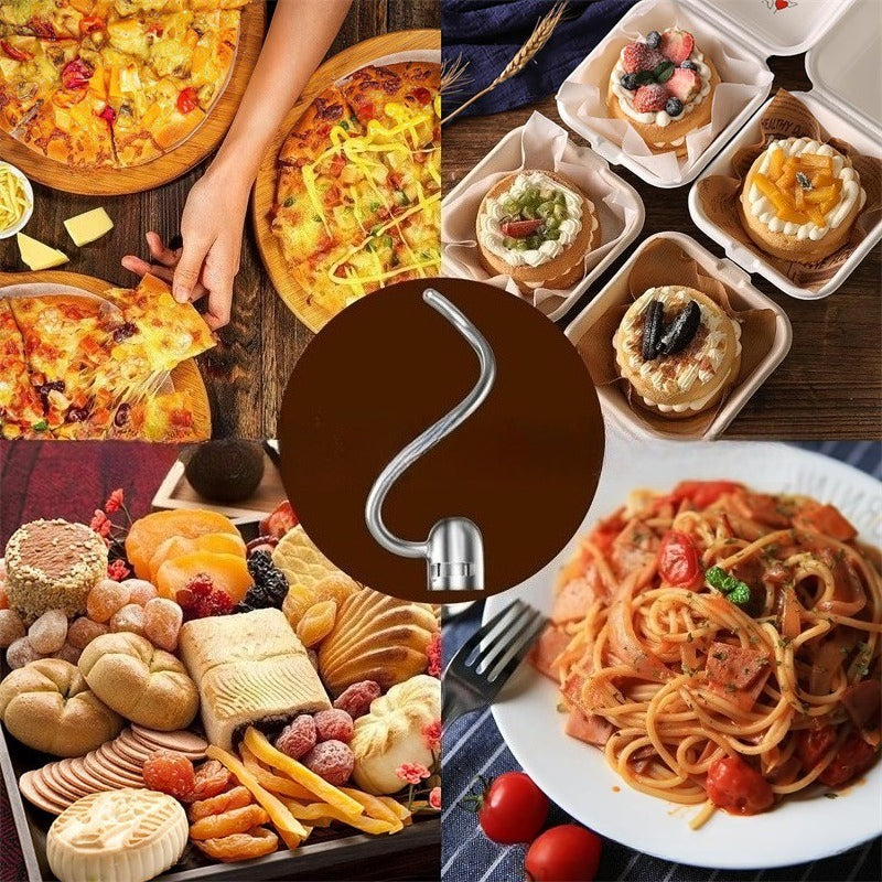 Kitchen Treasure KitchenAid6QT Cook Machine Pro600 Stainless Steel Hook and Noodle Mixing Paddle Accessories