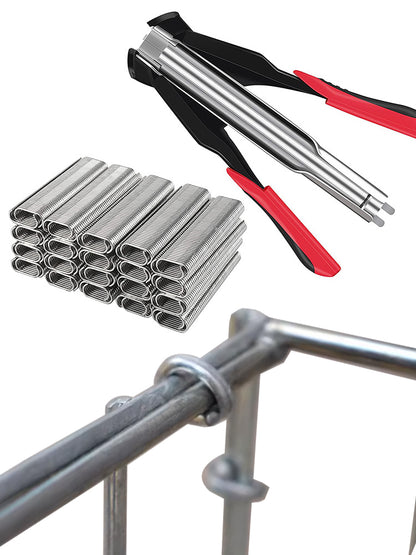 C Ring Stapler for Pet Cage & Chicken Coop - Metal Cage Sealing Plier & Supermarket Sealer