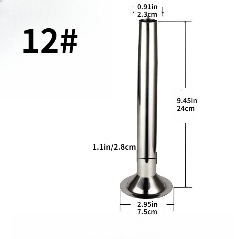 1pc Stainless Steel Funnel Multi-size Sausage Filling Funnel