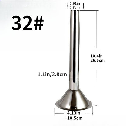 1pc Stainless Steel Funnel Multi-size Sausage Filling Funnel