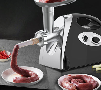 Multifunctional Electric Meat Mincer & Sausage Maker Household Meat Chopper Multi-Color Options Dual Material Blades Universal Plug for Global Use