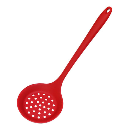 1pc High Temperature Resistant Long Handled Silicone Slotted Spoon