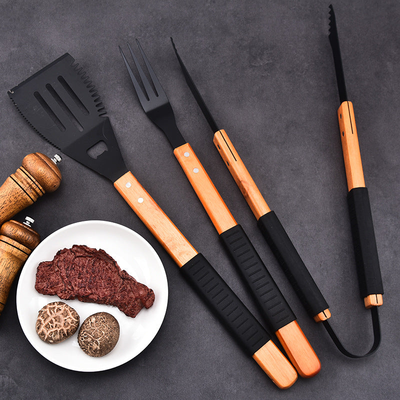 3pcs/set Outdoor Barbecue Tools Camping Multifunctional Barbecue Clip Shovel Combination