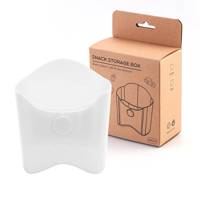 1pc Portable Plastic Chip Fries Cup Snack Storage Box
