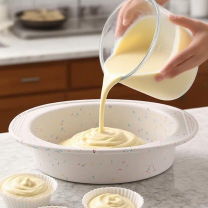 1pc Silicone Cake Mold Baking Pan 8 Inch Round Mousse Cake Kitchen Mold