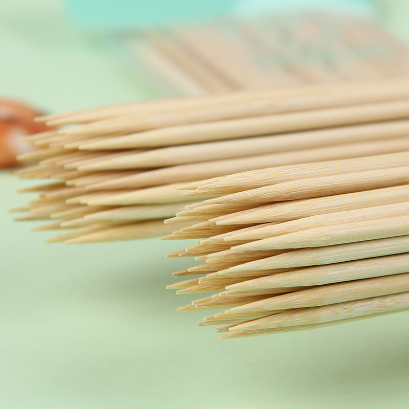 50pc Disposable Bamboo Stick Disposable Bamboo Chopsticks Fried Kebab Barbecue Meat Maker Sausage Tomatoes Sticks Cotton Candy