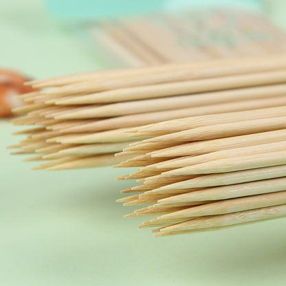 50pc Disposable Bamboo Stick Disposable Bamboo Chopsticks Fried Kebab Barbecue Meat Maker Sausage Tomatoes Sticks Cotton Candy