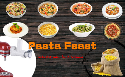 KitchenAid Chef Machine Pasta Making Accessories Kaisanyi Universal Macaroni Noodle Making Tool Set