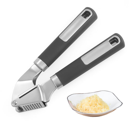 1pc Stainless Steel Garlic Press Manual Household Garlic Press