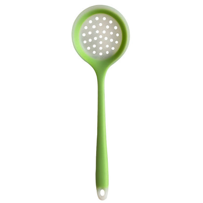 1pc High Temperature Resistant Long Handled Silicone Slotted Spoon