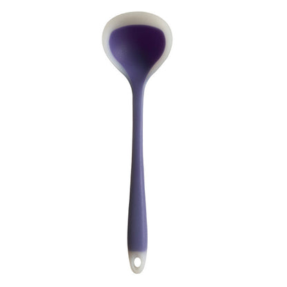 1pc Colored Large Silicone Soup Spoon, Household Heat-resistant Long Handled Soup Spoon