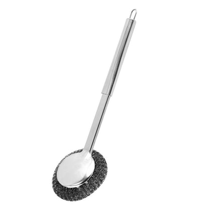 1pc Multi Functional Stainless Steel Dishwasher Brush for Household Kitchen Detachable Dishwasher with Handle