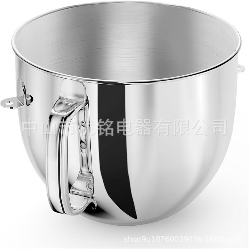 6QT Stainless Steel Mixing Bowl Kitchenaid Vertical Mixer, Kitchen Treasure 6QT Oblique Head Mixer with Handle