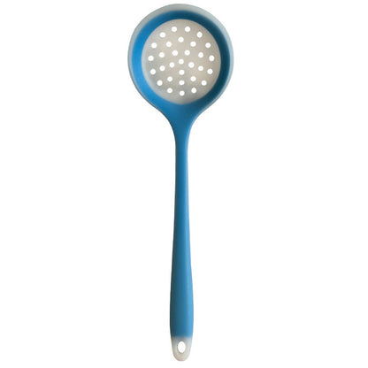 1pc High Temperature Resistant Long Handled Silicone Slotted Spoon