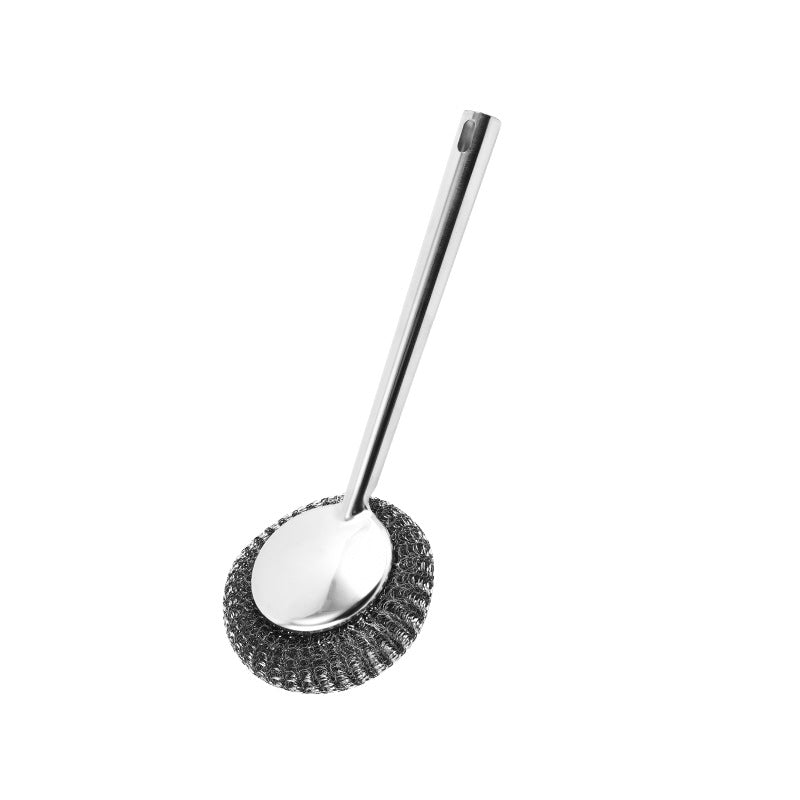 1pc Multi Functional Stainless Steel Dishwasher Brush for Household Kitchen Detachable Dishwasher with Handle
