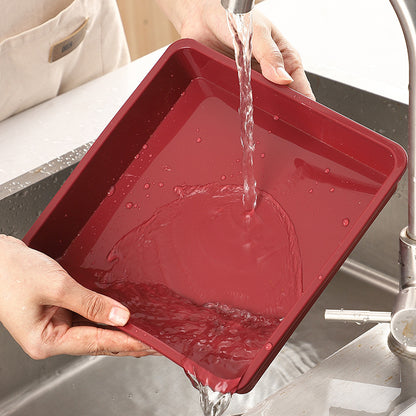 1pc Cake Mold Kitchen Household Red Square Silicone Mold Special for Hand Baking High Temperature Resistance