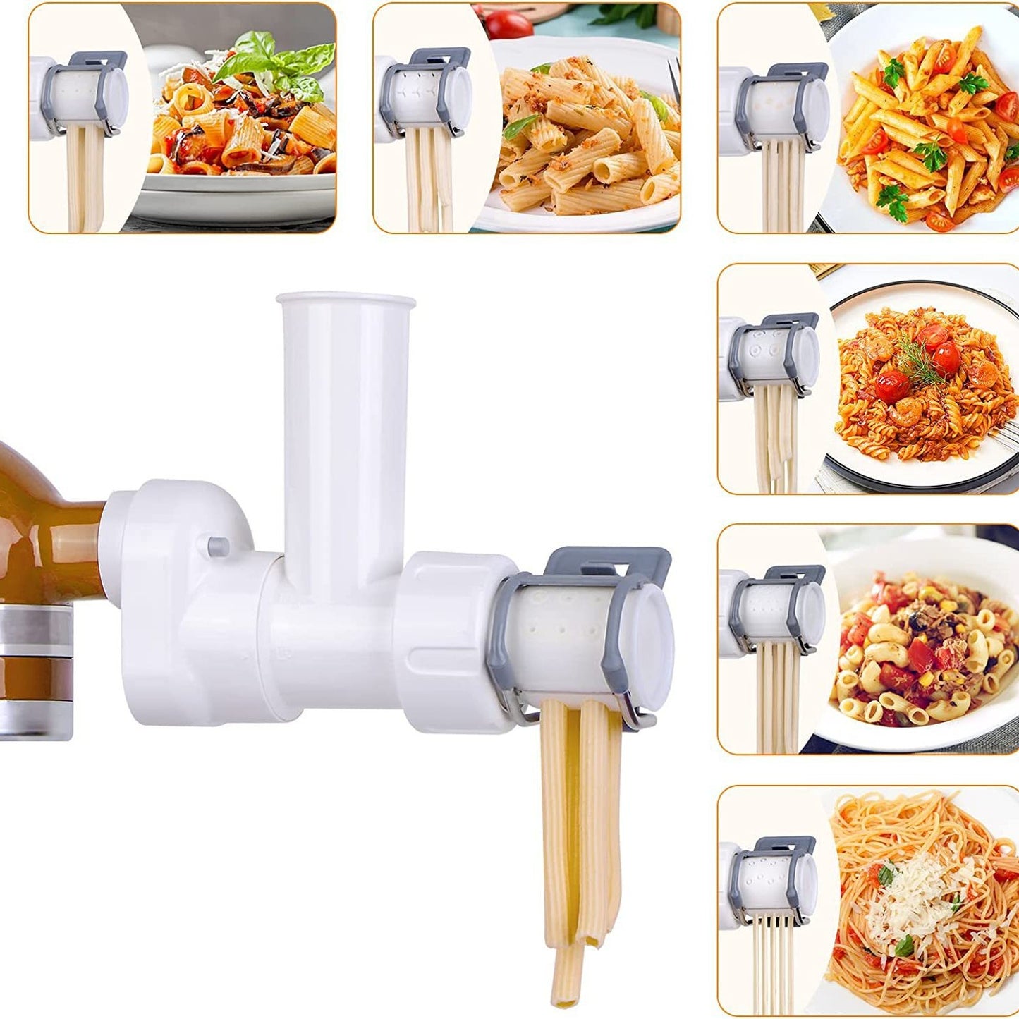 KitchenAid Chef Machine Pasta Making Accessories Kaisanyi Universal Macaroni Noodle Making Tool Set