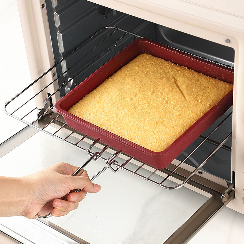 1pc Cake Mold Kitchen Household Red Square Silicone Mold Special for Hand Baking High Temperature Resistance