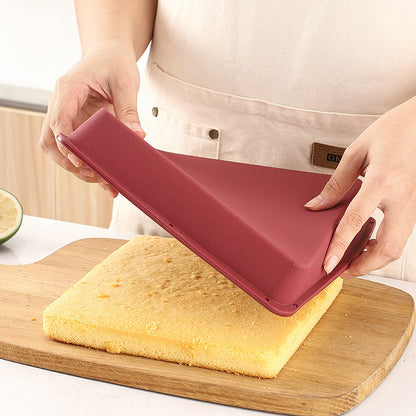 1pc Cake Mold Kitchen Household Red Square Silicone Mold Special for Hand Baking High Temperature Resistance