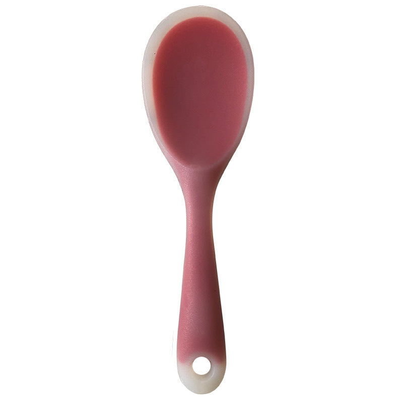 1pc High Temperature Resistant and Anti Stick Silicone Rice Spoon