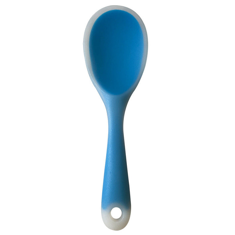 1pc High Temperature Resistant and Anti Stick Silicone Rice Spoon