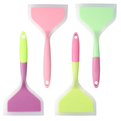 1pc High Temperature Resistant Silicone Spatula Jade Shaped Pan Wide Mouth Silicone Spatula