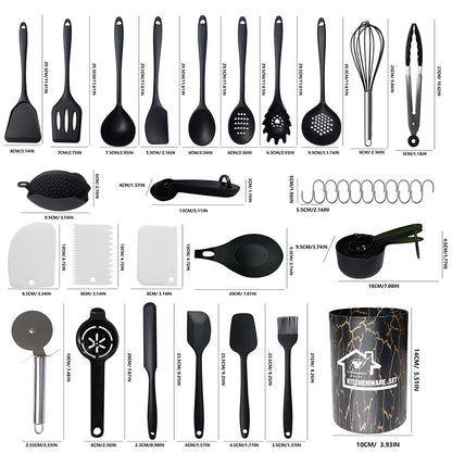 1set Food Grade Silicone Household Kitchenware Set