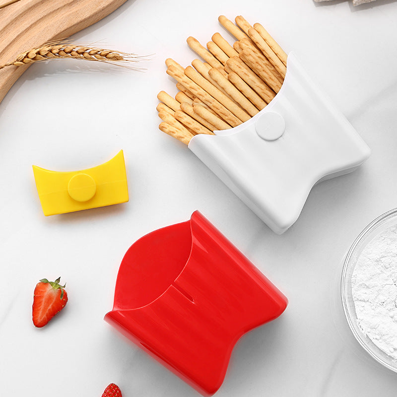 1pc Portable Plastic Chip Fries Cup Snack Storage Box