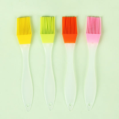 1pc Silicone Food Brush Oil Brush Heat-resistant Cake Baking Barbecue Brush-Color Random