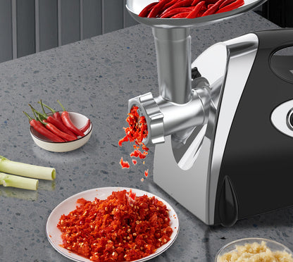 Multifunctional Electric Meat Mincer & Sausage Maker Household Meat Chopper Multi-Color Options Dual Material Blades Universal Plug for Global Use